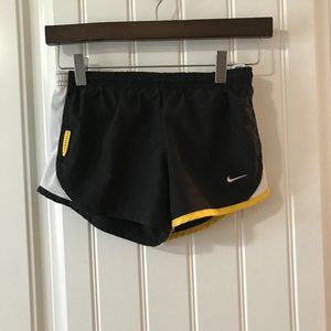 Black and Yellow Girls Nike Shorts